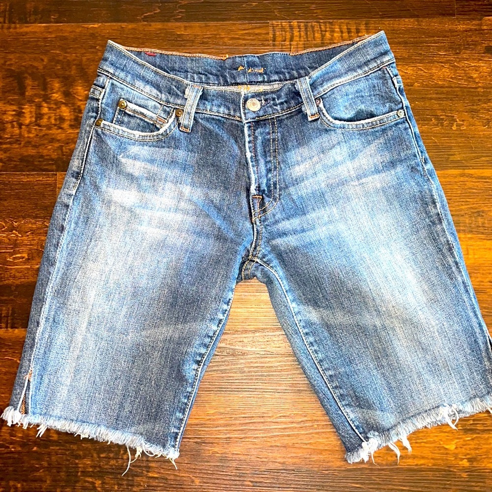 7FAMK Cutoff Jean Shorts